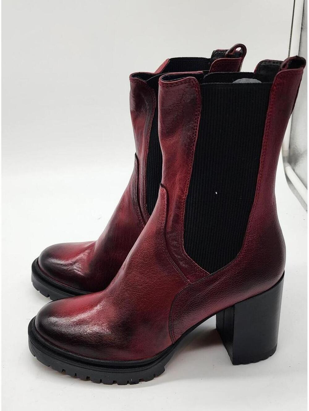 New made in Italy EMANUELE CRASTO Italy Leather Chelsea Boots 10 - Picture 1 of 10